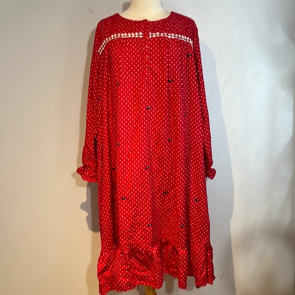 Laura Scott Other - Vintage Laura Scott Scotty Dog Flannel Midi night gown size 3X